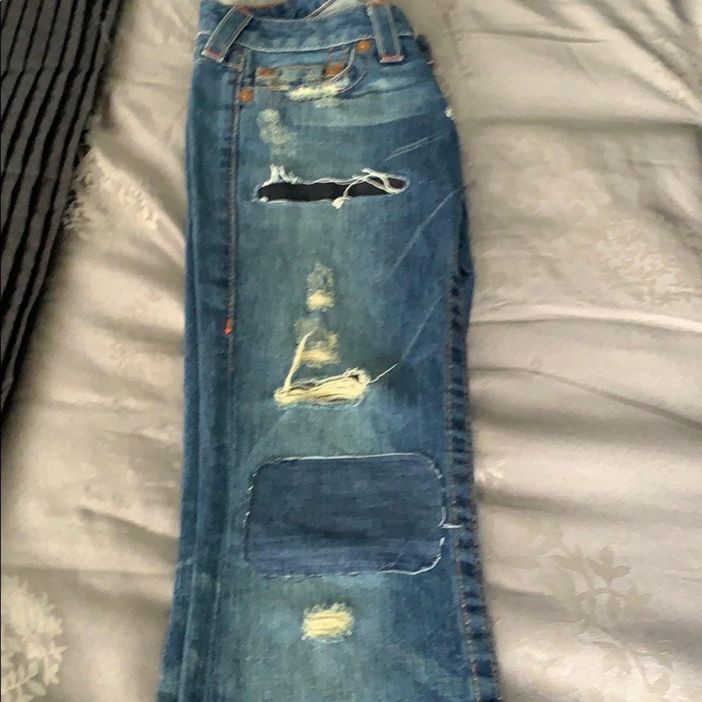 True Religion Size 26 slight boot cut jean